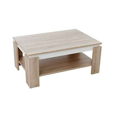 Image de Apollo Tim II Table Basse, Bois d&#039;ingénierie, Chêne Sonoma, 90 x 60 cm