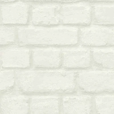 Image de Rasch Papier peint 201710 Blanc Aspect pierre 10,05 m x 0,53 (L l)
