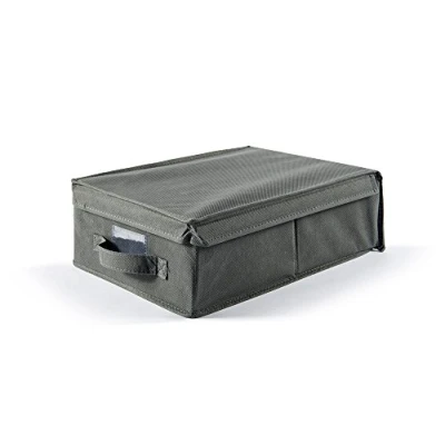 Image de Perfetto Più EasyBox Boîte de Rangement en Tissu, 30 x 40 13 cm Gris cendré
