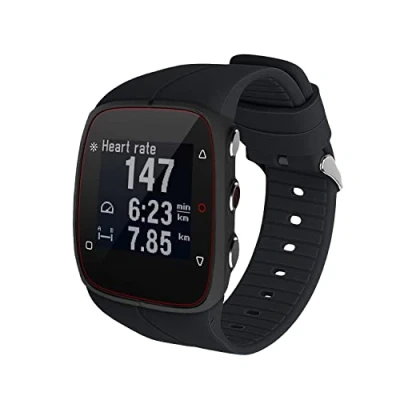 Image de kwmobile Bracelet Compatible avec Polar M400 / M430 de Rechange pour Fitness Tracker en TPU Noir