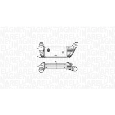 Image de MAGNETI MARELLI 351319204260 Intercooler PEUGEOT: Expert II Van, 807, Tepee, CITROËN: Jumpy C8, MPV, FIAT: Scudo Van