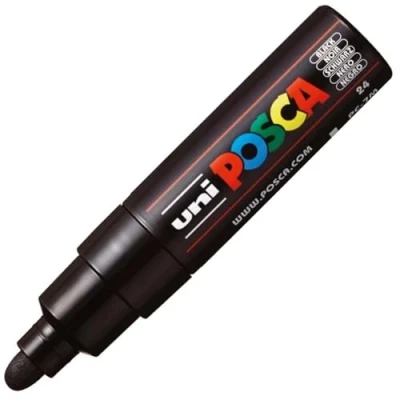 Image de uni ball 181399 Marqueur POSCA à pointe ogive large, noir