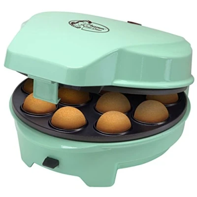 Image de Bestron Appareil à gâteaux rétro 3 en 1 &quot;Cakemaker&quot;, Pour faire des beignets, muffins et cake pop, Sweet Dreams, Revêtement antiadhésif, 700 W, Menthe, Vert