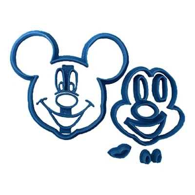 Image de Cuticuter Mickey Face Coupe Fondant Bleu 8 x 7 1,5 cm