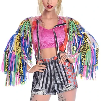 Image de amscan Birds of Prey Harley Quinn Veste (taille M/L) 1 pièce, 9906747, multicolore, M/L