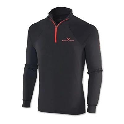 Image de Black Embout Crevice â“ col roulé Maillot à Manches Longues, de sous Combinaison, Ski Fonctionnel, Couche intermédiaire, Nombreuses Couleurs Assorties bcr1120