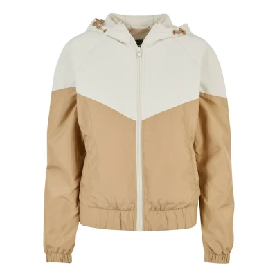 Image de Urban Classics Arrow Veste coupevent, Femme, Taille: XS, Whitesand unionbeige