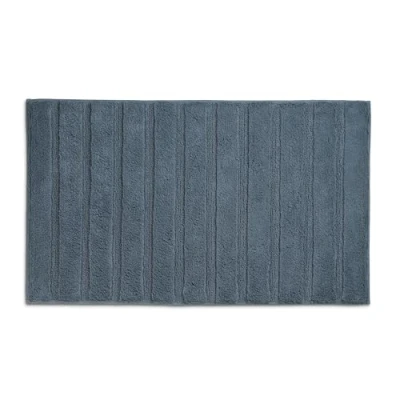 Image de kela Tapis de Bain Megan, 100 cm x 60 cm, 100% Coton, Bleu fumé, antidérapant, Lavable à 30 C, Convient pour Le Chauffage au Sol, 24702