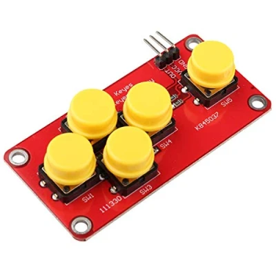 Image de HALJIA AD Clavier Simuler Module Jeu Cinq Clés Analogique Bouton pour Capteur Extension Carte