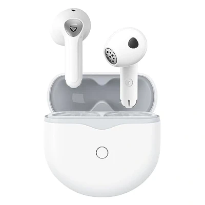 Image de SoundPEATS Air4 Écouteurs Réduction de Bruit Active Adaptative, sans Fil Bluetooth 5.3, Qualcomm QCC3071 aptX Lossless, 6 Micros pour Les Appels Améliorés IA, 26 Heures d&#039;autonomie Noir