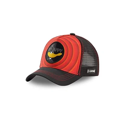Image de Casquette Homme &amp; Femme Daffy, Trucker, Looney Tunes, Confortable et Durable, Rose, Noir, Jaune, Taille TU