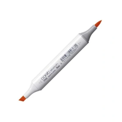 Image de COPIC Sketch YR09, Chinese Orange, Twin Marker avec Une Pointe Moyenne et Pinceau
