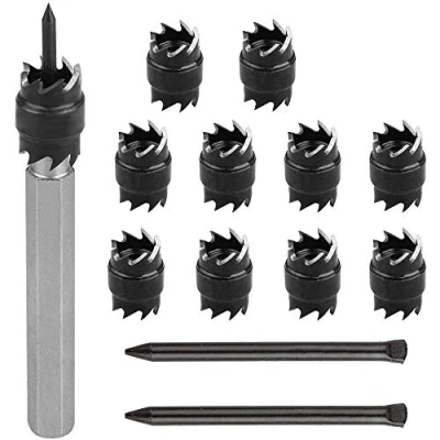 Image de DollaTek 13Pcs 3/8 &quot;Rotary Spot Weld Cutter Remover Drill Bits Tool pour Power Welding