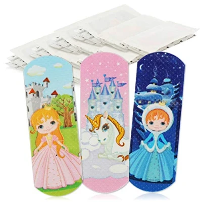 Image de com four® 40x plâtres hydrofuges pour Enfants Bandes de plâtre colorées Jeu avec Motifs Princesse et Licorne testé cliniquement (Princesse)