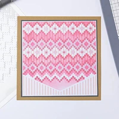 Image de Sizzix Layered Stencils 4PK Textile par Olivia Rose 665842 Chapitre 4 2022, Taille Unique
