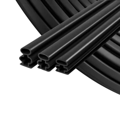 Image de Bande d&#039;étanchéité autocollante : Nizirioo 10 mm x 6 m, pour joint de porte, fenêtre, anti collision, insonorisant, portes, fenêtres (noir)