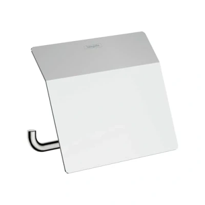 Image de hansgrohe AddStoris Porte papier WC avec couvercle, chromé, 41753000