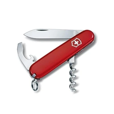 Image de Victorinox, Waiter, Couteau de Poche Suisse, Multifonction, Léger, 9 Fonctions, Grande lame, Décapsuleur, Ouvre boîtes