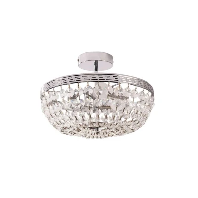 Image de Lindby Plafonnier Mondrian à intensité variable (Moderne) en Transparent Cristal e. a. pour Couloir (à 3 lampes, E14), cristal, plafonnier, lampe