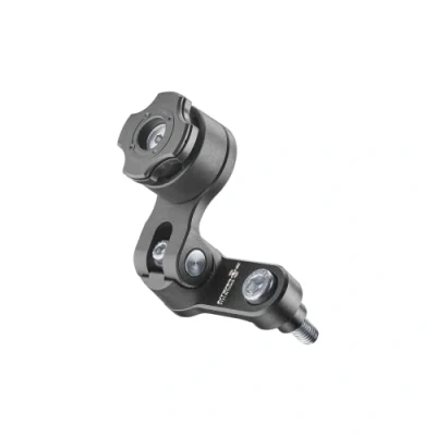 Image de Interphone Système Modulaire Quiklox Support Téléphone Portable Moto Connexion pour Rehausseurs (Pince Guidon) Réglable 360 Horizontal 90 Vertical Quick Release