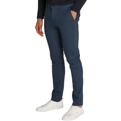 Image de Tommy Hilfiger Bleecker Structure Chino, Homme, Taille: 28x28, Desert sky