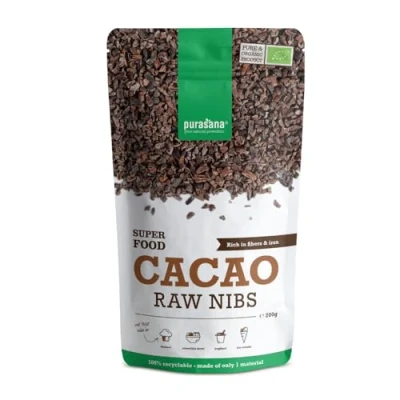 Image de Pépites de Cacao cru nibs bio Purasana