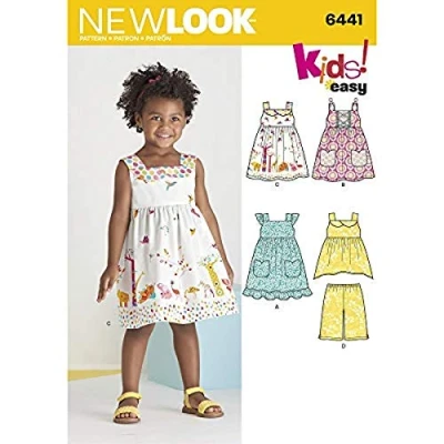Image de New Look Les Enfants Facile Robes/Haut et Pantalon Court Couture Motif, Papier