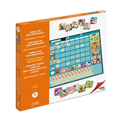 Image de Cayro Tableau de récompense 3 à 12 Ans pour Que Les Enfants apprennent Faire Leurs corvées manière ludique Scoring magnétique 1 2