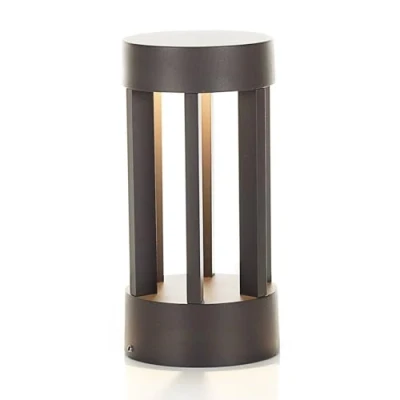 Image de Led Borne Eclairage Exterieur Jordis (Moderne) en Noir Aluminium (1 lampe,à), Lumineuse Exterieur, Luminaire Lampe Jardin,