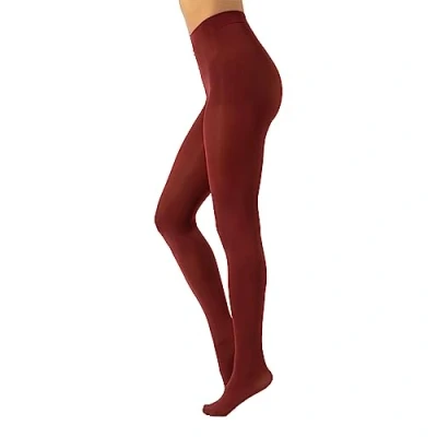 Image de CALZITALY Collants Opaque en Douce Microfibre de Couleur S, M, L, XL, XXL, 3XL, 4XL 80 DEN Fabriqué Italie (XXL, Garnet Red)