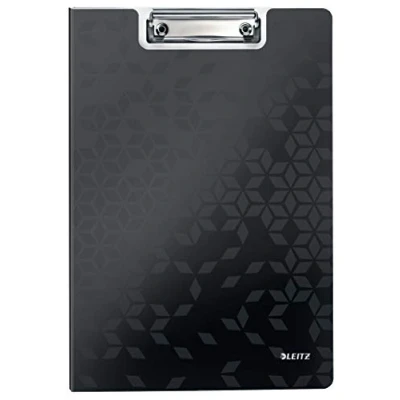 Image de Leitz 41990095 Porte Bloc A4 avec Couverture, Polyfoam Léger, WOW, Noir