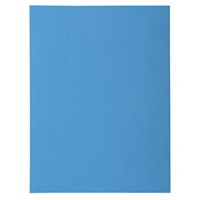 Image de Exacompta Réf. 218019E Paquet de 50 chemises rigides avec 1 rabat ROCK&#039;&#039;S 210 g/m² couleurs vives certifiées PEFC™ dimensions 24 x 32 cm pour documents format A4 couleur bleu