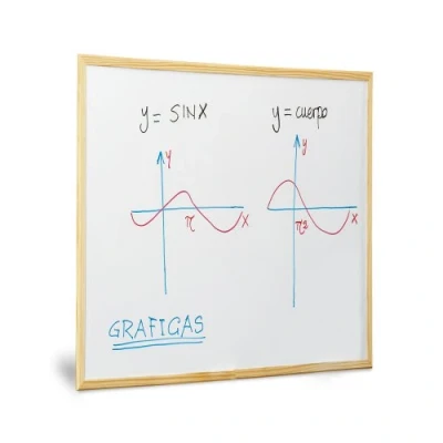 Image de Tableau blanc Faibo 30 x 40 cm Cadre en bois Décoration murale