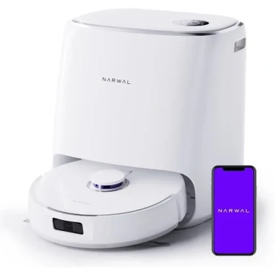 Image de NARWAL Freo X Ultra Robot Aspirateur et Vadrouille Combo, Mop &amp; Vacuum, Auto Nettoyage, 8200 Pa, Zero Tangling, DirtSense™, Station de Base Tout en Un, Traitement la Poussière Autonome