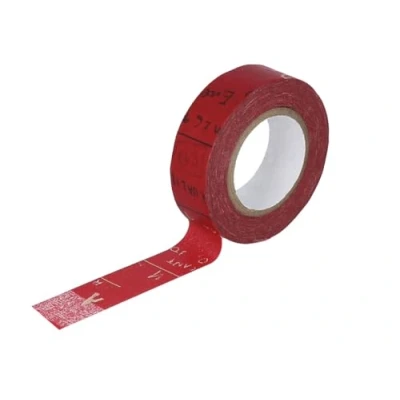 Image de Classiky Ruban adhésif Masking Tape Washi Graffiti B Rouge 15 mm m