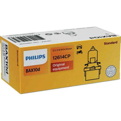 Image de PHILIPS 12614CP Ampoule, éclairage des instruments 12 3 Lampe à socle en plastique B10d