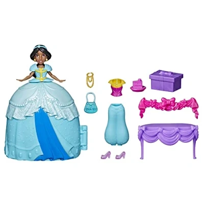 Image de Hasbro Disney Princess Secret Styles Jasmin Surprise Styles, Playset de poupée avec vêtements et Accessoires, à partir 4 Ans, F3468