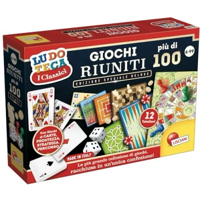 Image de Lisciani Giochi 68791 Riuniti Ensemble de Plus 100 Jeux société, boîte Luxe, Multicolore