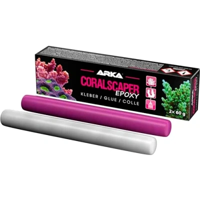 Image de MICROBE LIFT Coralscaper 120 g Colle époxy corail à 2 composants pour une fixation sûre des coraux et structures récifales dans les aquariums d&#039;eau de mer, solide durable