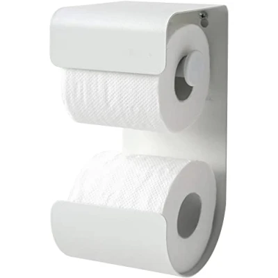 Image de Sealskin Brix, Porte rouleau papier toilette, Métal, Blanc