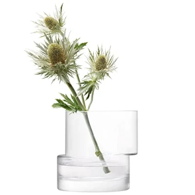 Image de TD07 Lanterne à étages en Verre Fait Main Transparent 13,5 cm