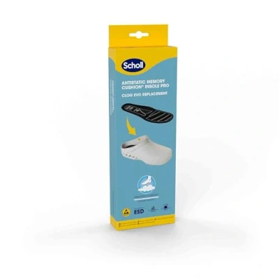 Image de Scholl Solette Antistatiche Pro in Memory Cushion per Clog Evo, Semelle Mixte, Noir, 37/38