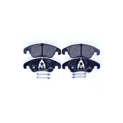 Image de HELLA 8DB 355 023 221 Jeu de plaquettes frein contact signal d&#039;usure inclus avec vis d&#039;étrier accessoires AUDI: Q5, A6 C7 Avant