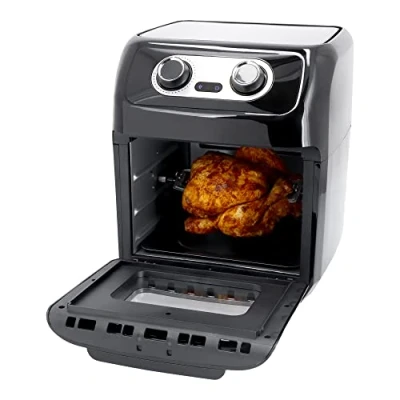 Image de JUST PERFECTO Friteuse Sans Huile XXL 12L 1800 W Noir Acier inoxydable Avec fonction minuterie &amp; 12 programmmes