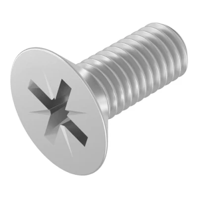 Image de SECCARO Lot de 20 vis à tête fraisée M5 x 12 mm en acier inoxydable V2A VA A2 DIN 965 Phillips PZ Filetage complet