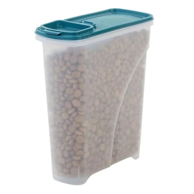 Image de Iris Ohyama, Boite Croquette Chien Hermetique, 7L/3,5kg, Bleu, Couvercle avec Joint Etanche, Plastique, pour Chien, Chat, Friandises, Conteneur Croquettes, sans BPA, ATS S