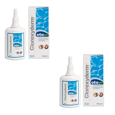 Image de CIF Livisto Clorexyderm OTO Piu Lot de 2 nettoyants d&#039;oreille 150 ml