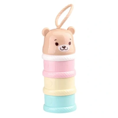Image de MONALINA, Boite Doseuse de Lait En Poudre Pour Bébé, Doseur Portable Et Empilable, 3 Compartiments, Lavable Au Lave Vaisselle, Sans BPA, 100% Hermétique, Grande Contenance, Distributeur bonbons