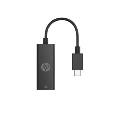 Image de HP Adaptateur réseau USB C vers RJ45 avec LED d&#039;état Noir