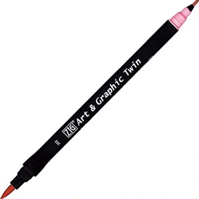 Image de Kuretake Feutre aquarelle Ton rose N 202 Double pointe ZIG
